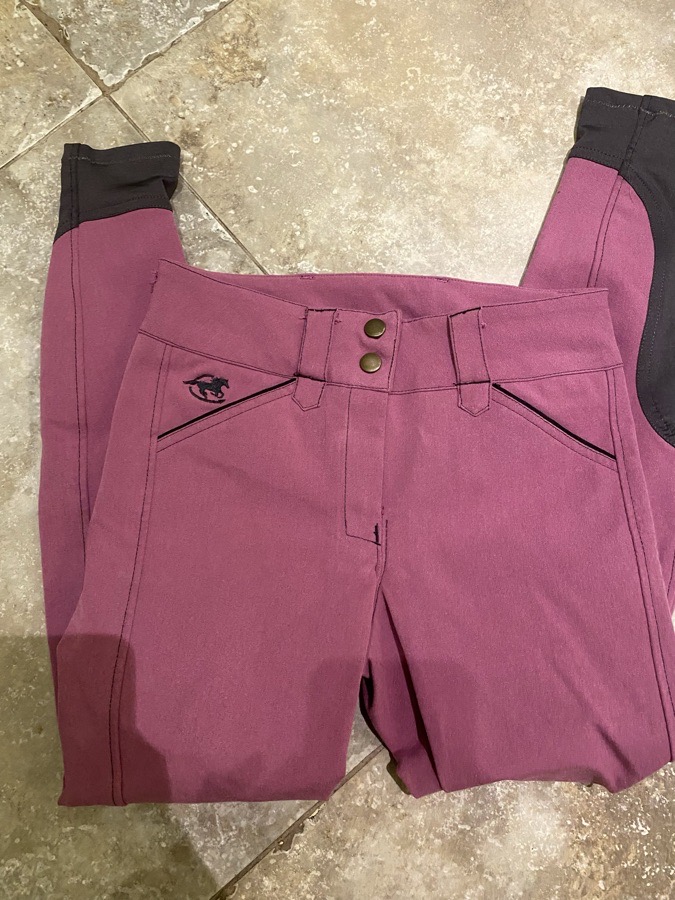 Size 22 - Orchid/Black Smoke- Piper Original Low-rise Breeches by SmartPak