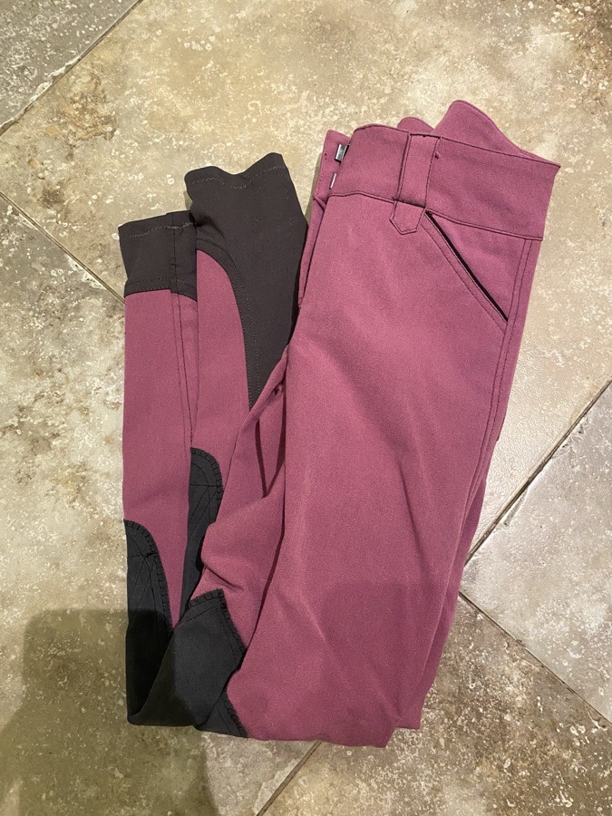 Size 22 - Orchid/Black Smoke- Piper Original Low-rise Breeches by SmartPak