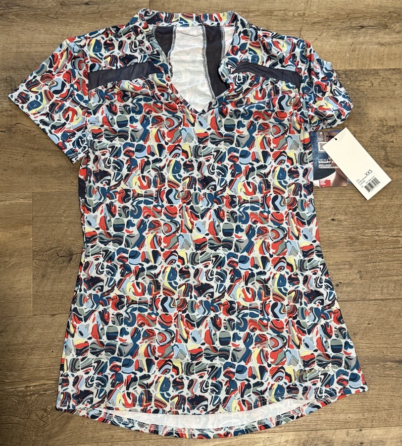 Noble Equestrian Ladies’ Erin Mandarin Short Sleeve Top