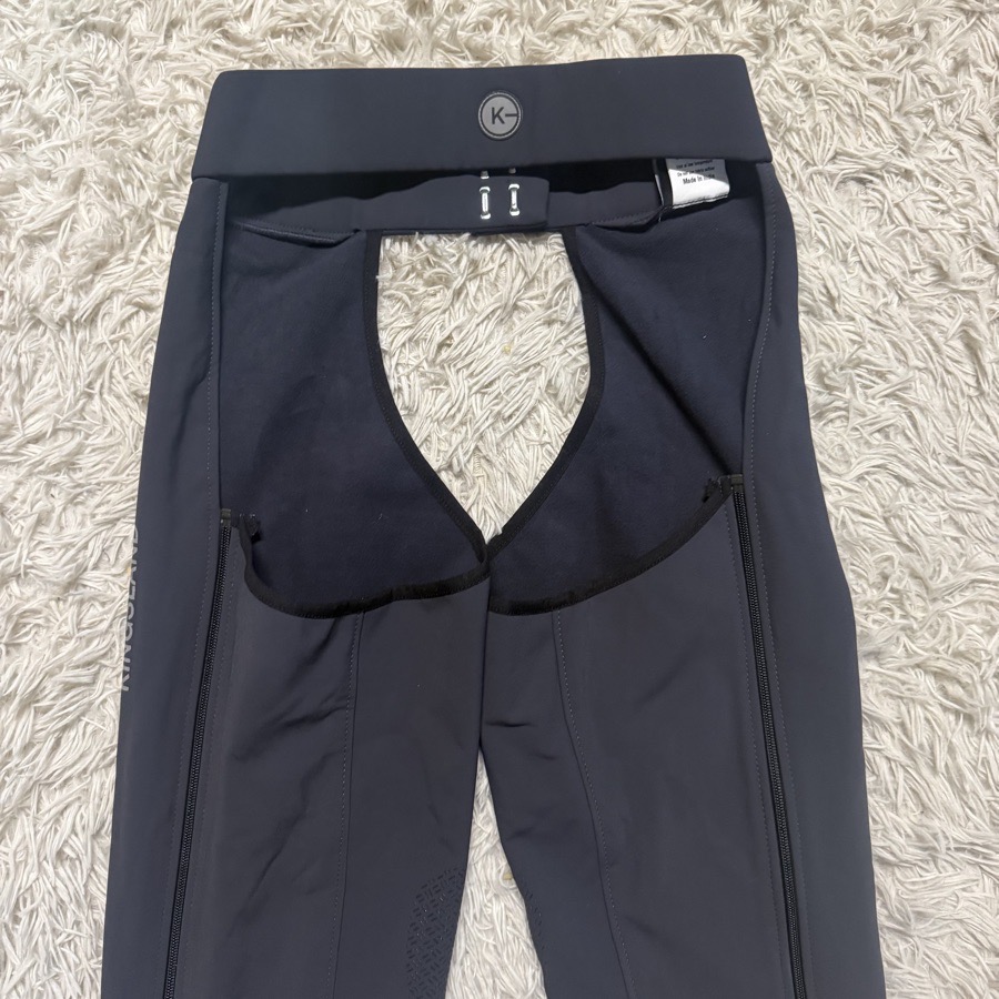 New Small Grey Kingsland Horseback Riding Softshell Full Chaps