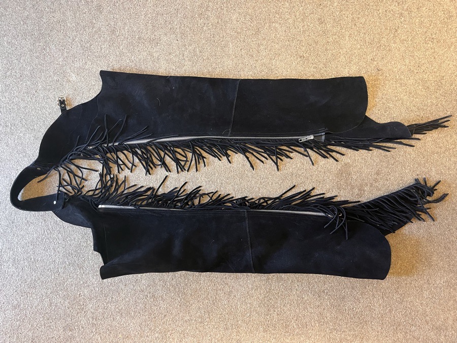 Barnstable riding full length fringe chaps