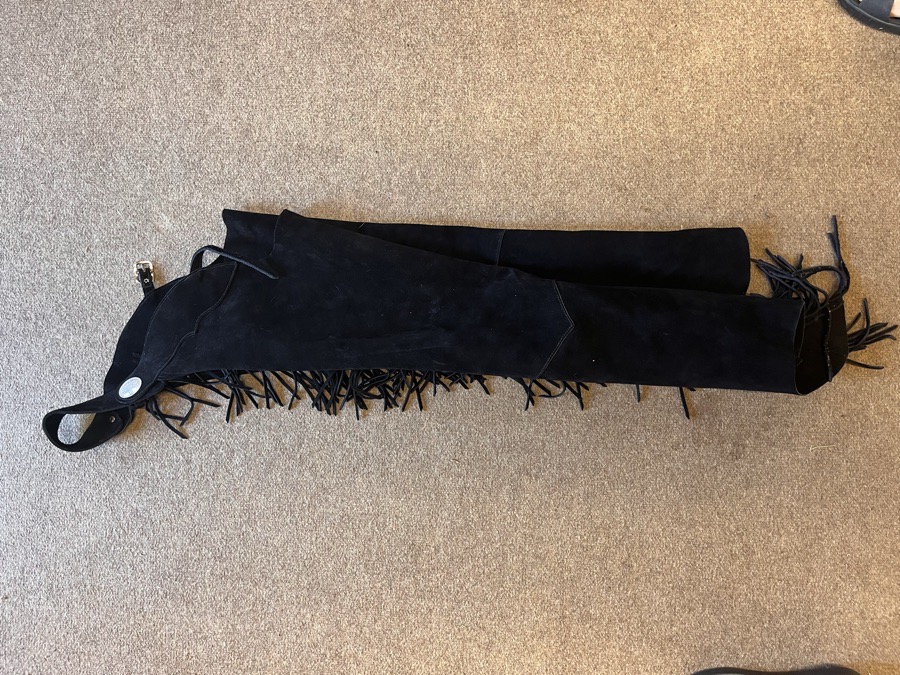 Barnstable riding full length fringe chaps