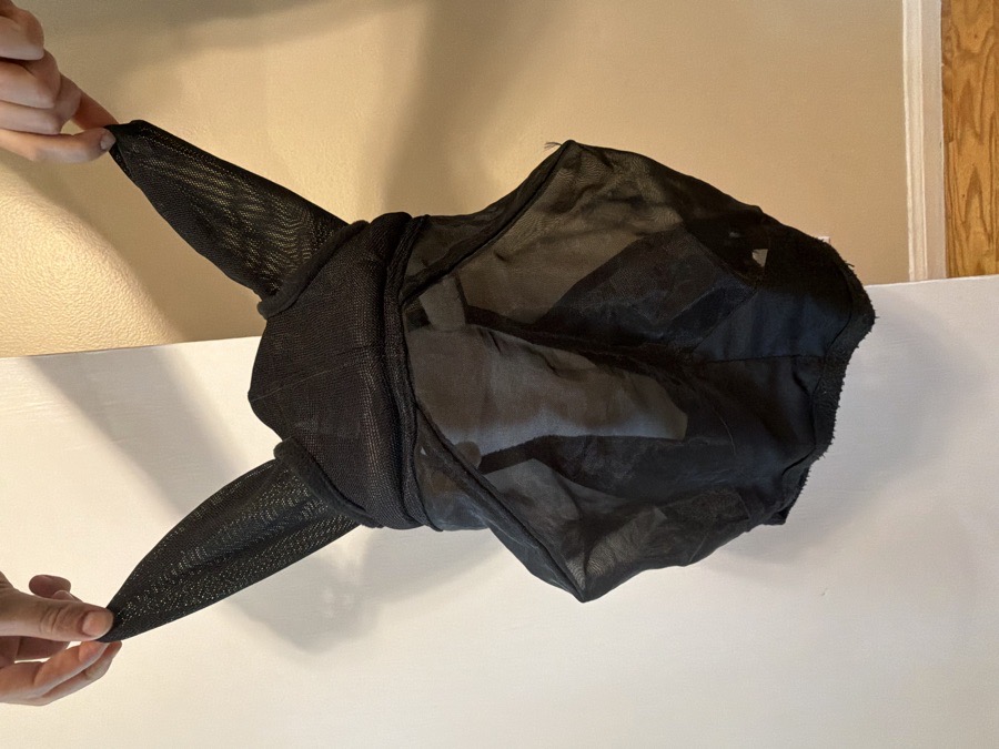 Full-size Black Fly Mask - Excellent condition! 