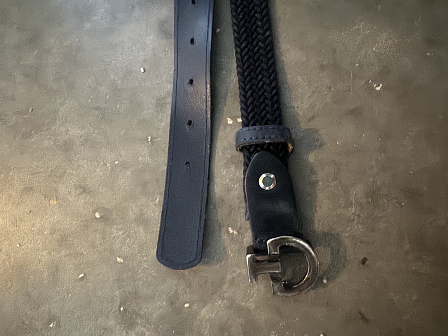 Cavalleria Toscana CT Young Rider Elasticated Belt - Navy