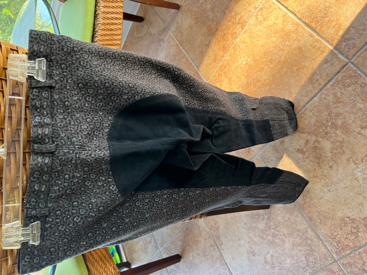 Leopard Print Full Seat Riding Pants