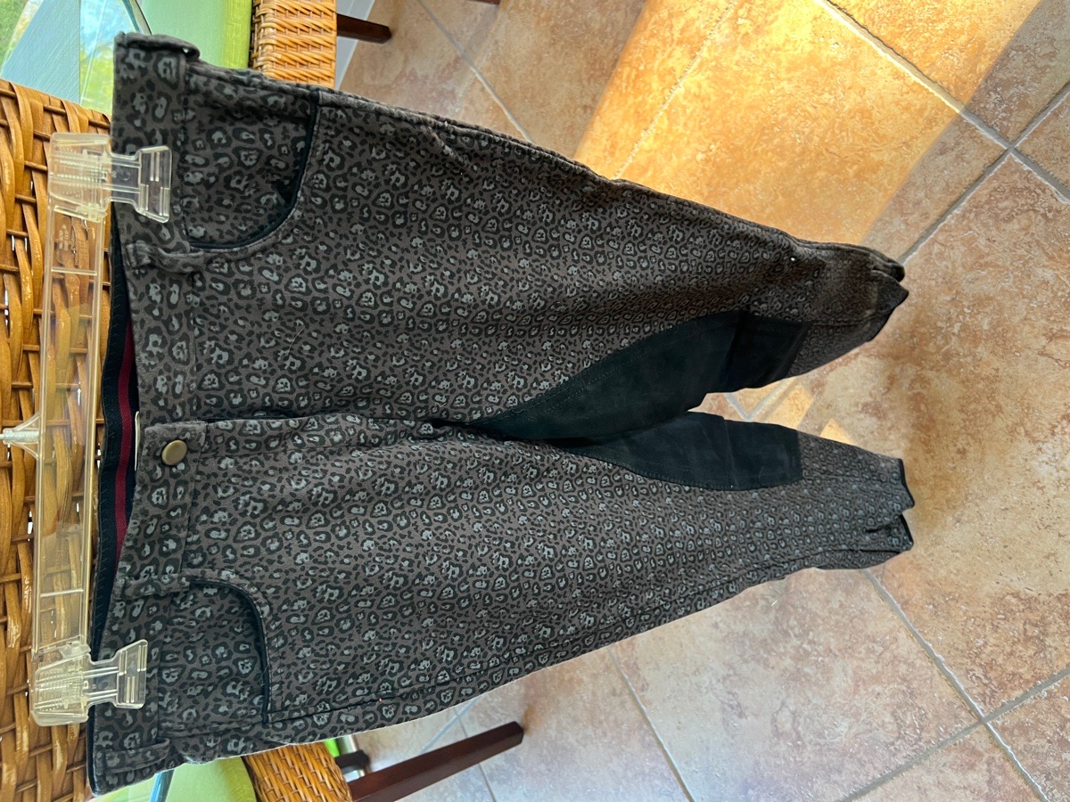 Leopard Print Full Seat Riding Pants