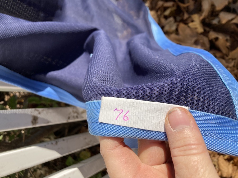 Saratoga Horseworks Scrim- navy/lt.blue-76”