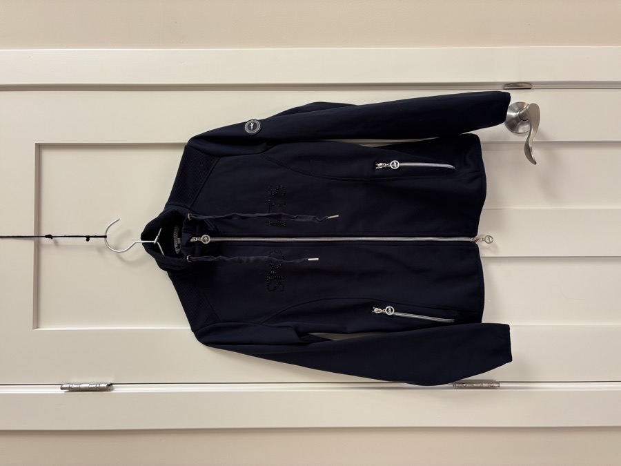 Schockemohle Sports Rhianna Navy Full Zip Equestrian Jacket Riding Size S