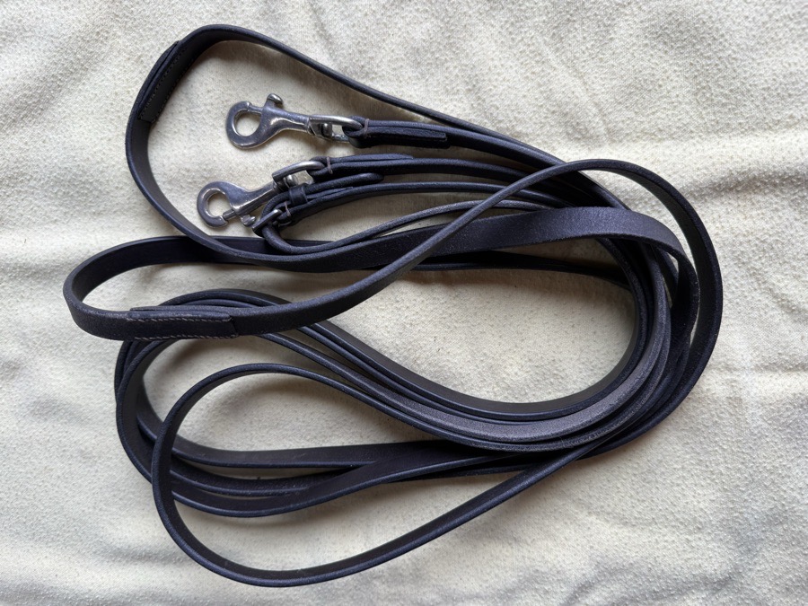 dark brown draw reins