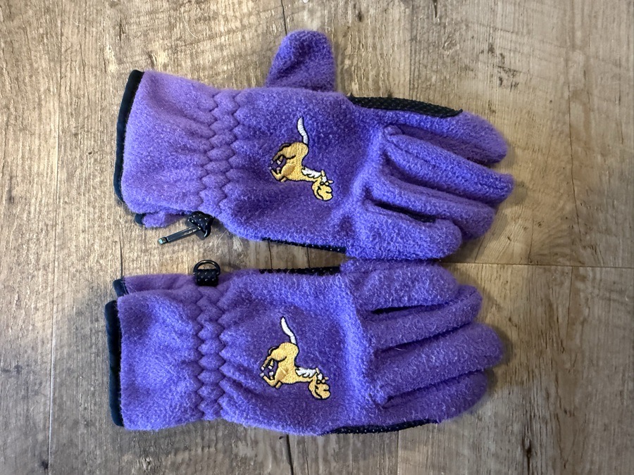 Kids fleece riding gloves