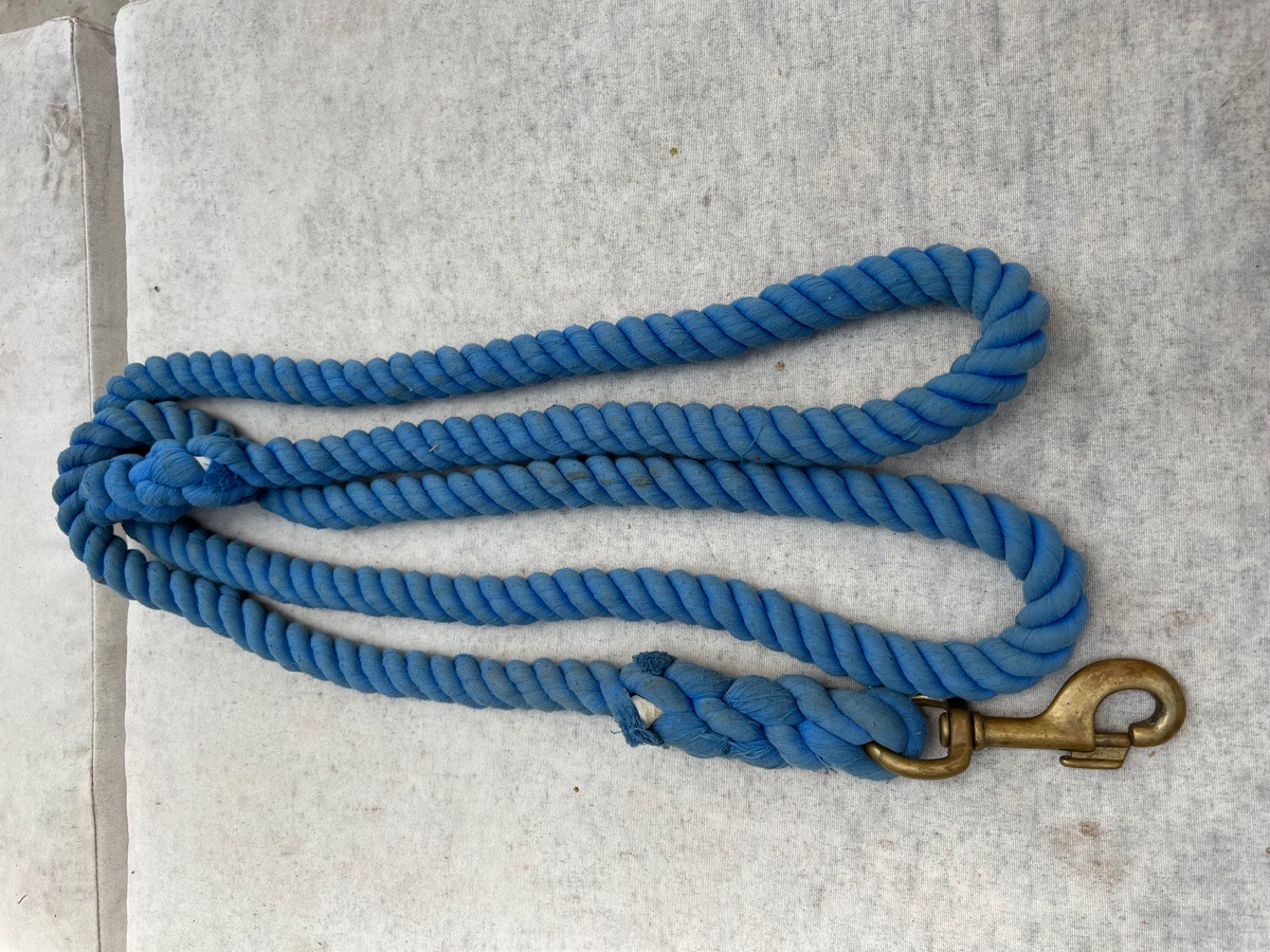 Baby Blue Woven Chunky Leadrope