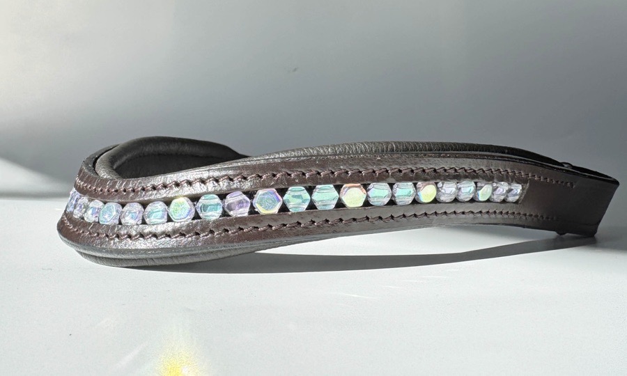 Pony Iridescent Beaded Browband