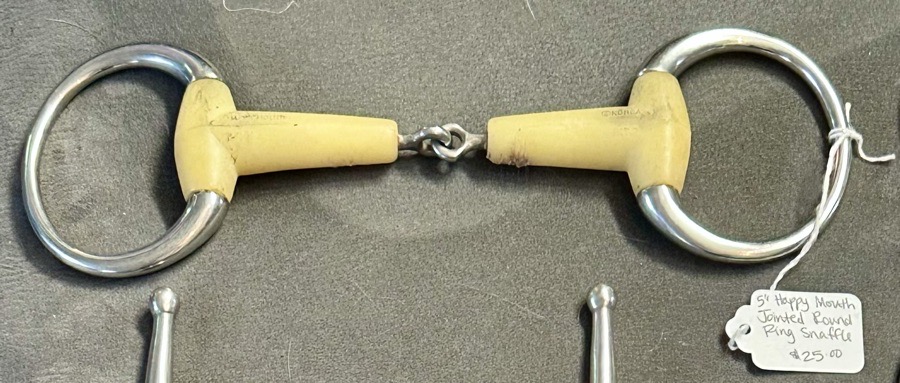 5” Happy Mouth Jointed Round Ring Snaffle