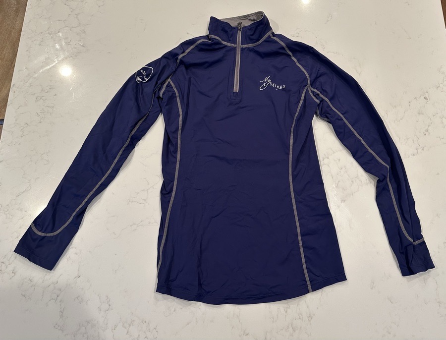 Le Mieux Equestrian / Horseback Riding Long Sleeve Shirt XS (Color: Ink Blue)