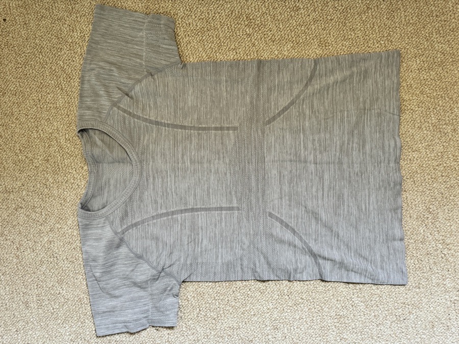 large light grey sms seamless top