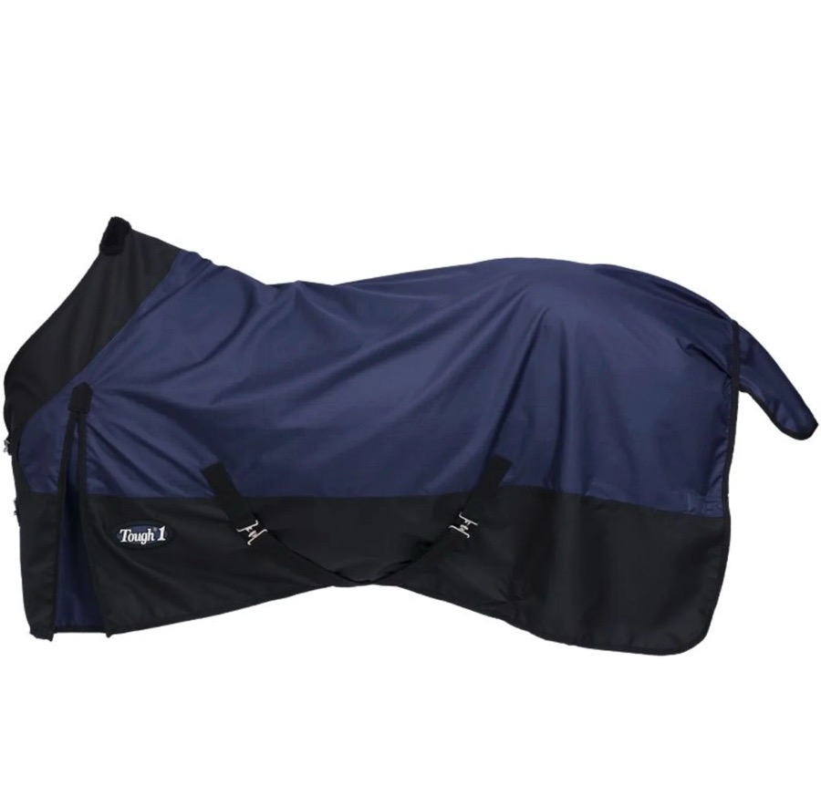 NWT Rugged Ride Navy 500D Waterproof Turnout Rain Sheet. Size 81 