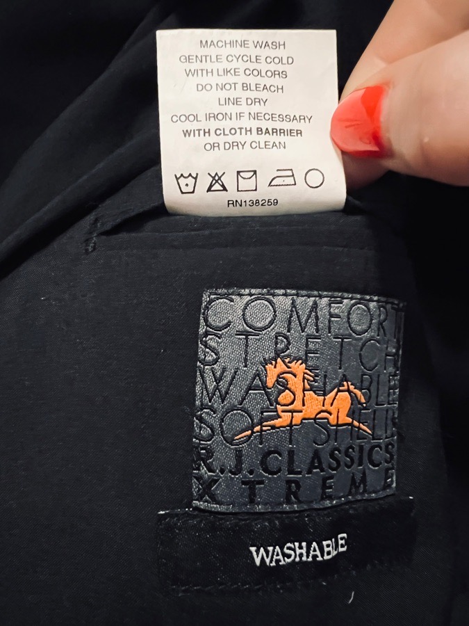 RJ Classics Equestrian Show Jacket Orange Label in Black size 2R