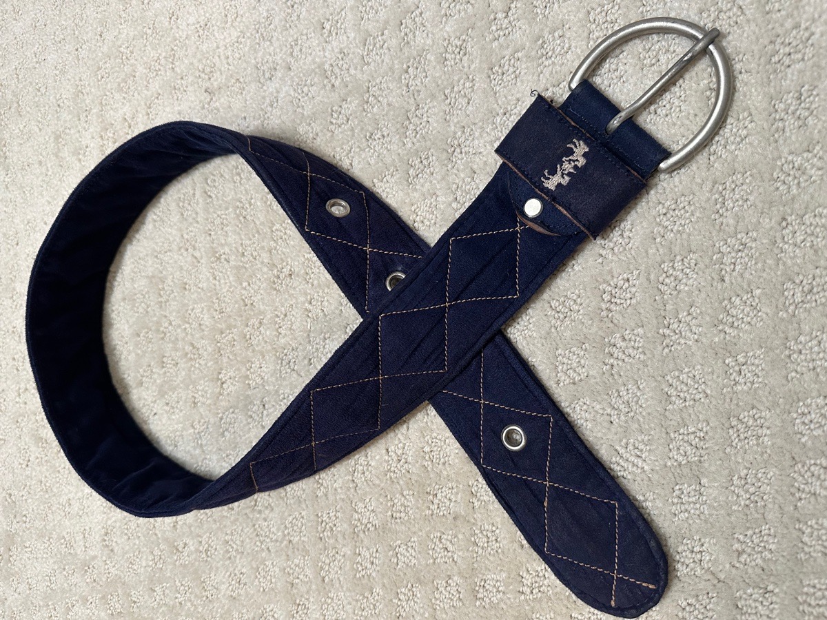 Navy Blue Equine Couture Belt