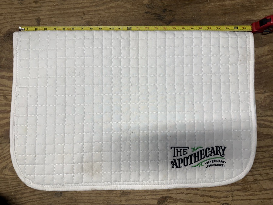 Square white baby pad