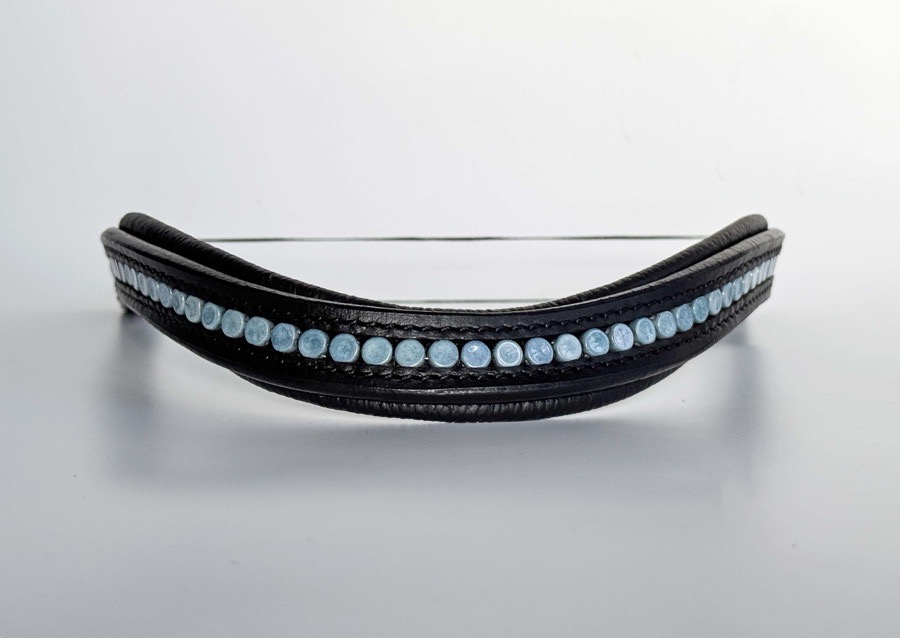 Blue Beaded Browband