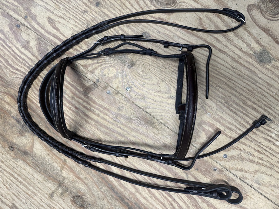Americana fancy stitch pony bridle and reins