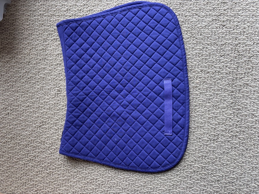 Purple pony saddle pad