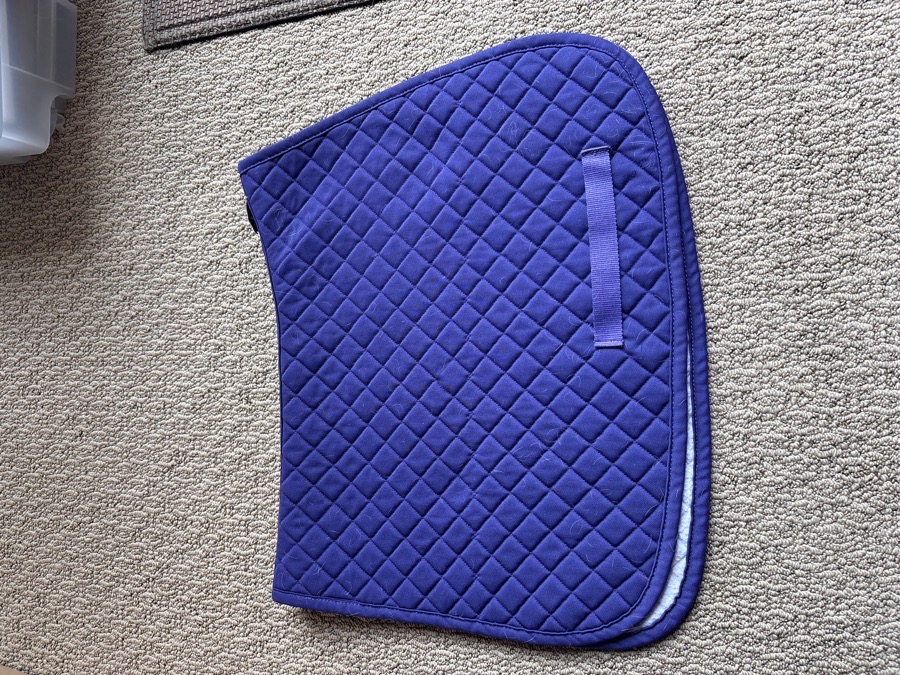 Purple pony saddle pad