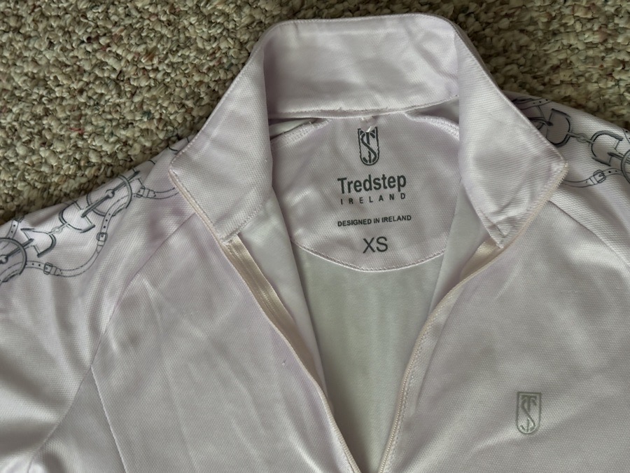 TREDSTEP pale pink zip polo 