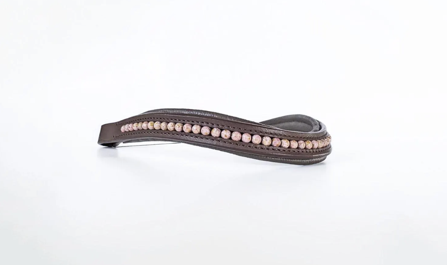 Rose Gold Beaded Browband