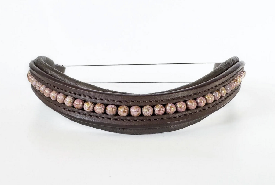 Rose Gold Beaded Browband