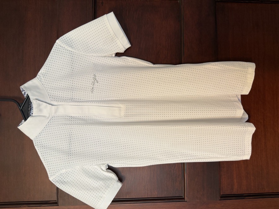 IAGO Perforated short sleeve show shirt (Small)