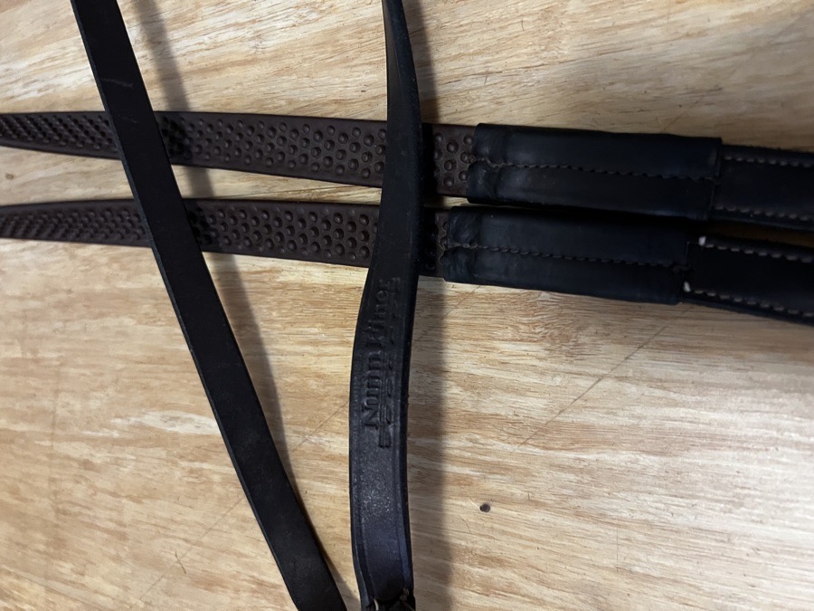 Nunn Finer Oversized Brown Soft Grip Rubber Reins