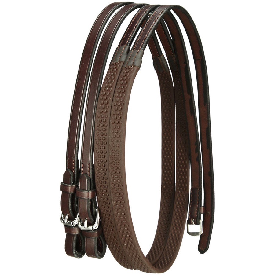 Nunn Finer Oversized Brown Soft Grip Rubber Reins