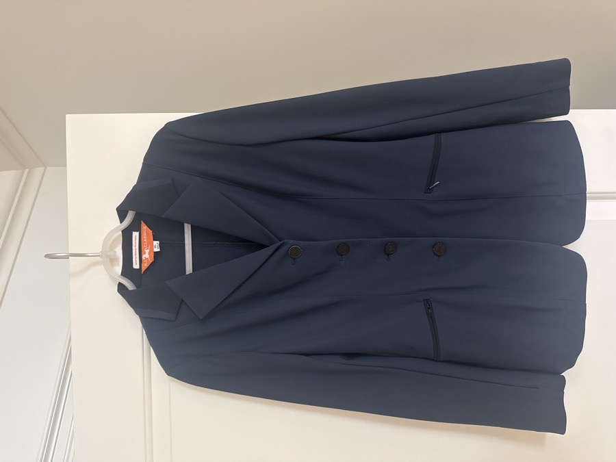 RJ CLASSICS Show Coat Orange Label Navy size 2 Long