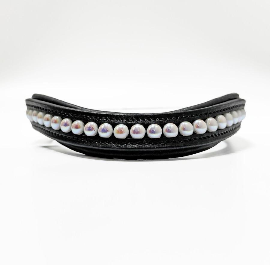 Iridescent Rainbow Beaded Browband