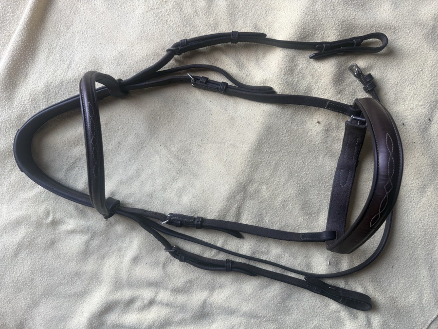Oversized Wellfleet comfort crown fancy stitch bridle