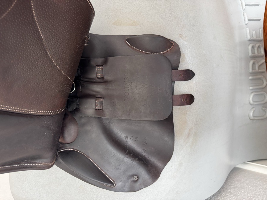 16” Voltaire Palm Beach Saddle - 2024 - 1A - Full Buffalo - MINT