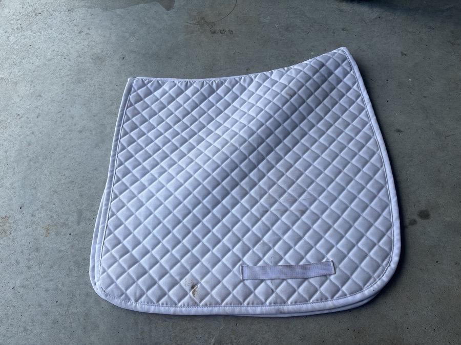 Tuffrider cotton quilted saddle pad dressage