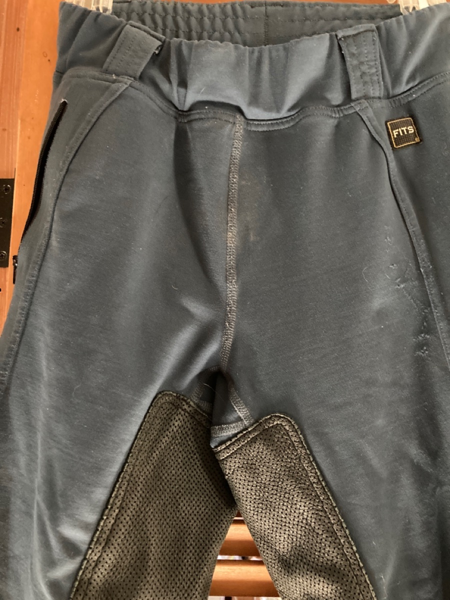 FITS blue medium full seat breeches