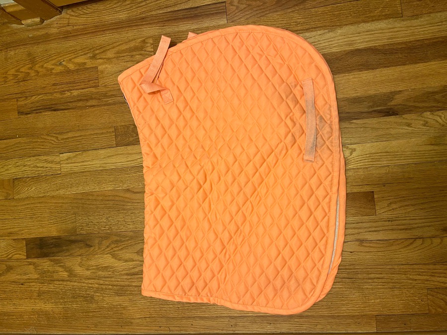 coral saddle pad