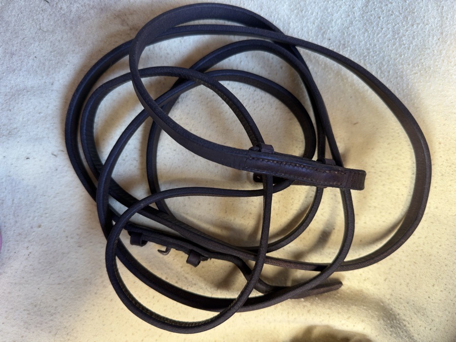 56” Brown Curb Reins