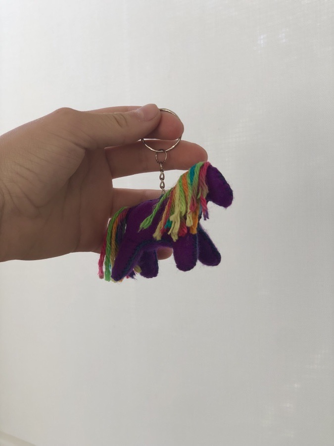 Mini horse keychain