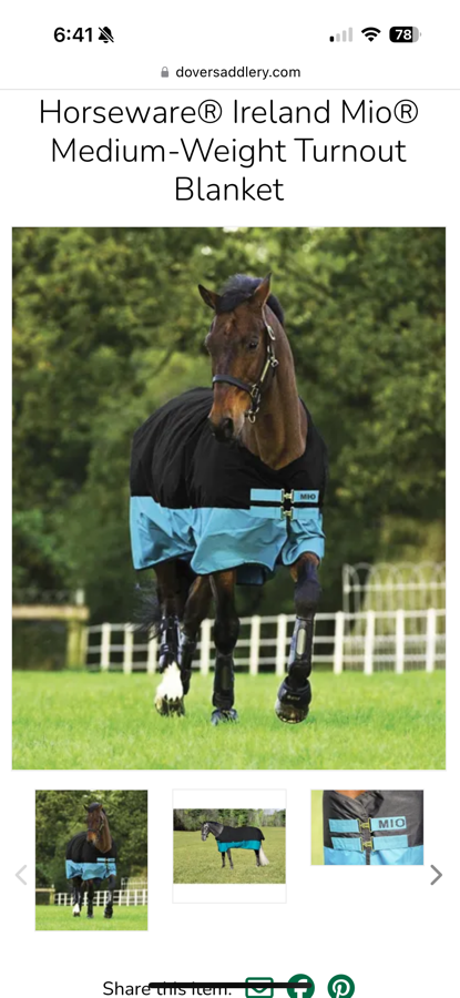 Horseware turnout blankets