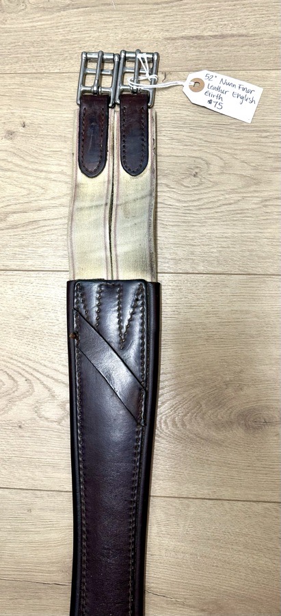 Nunn Finer 52” Padded Leather English Overlay Girth 