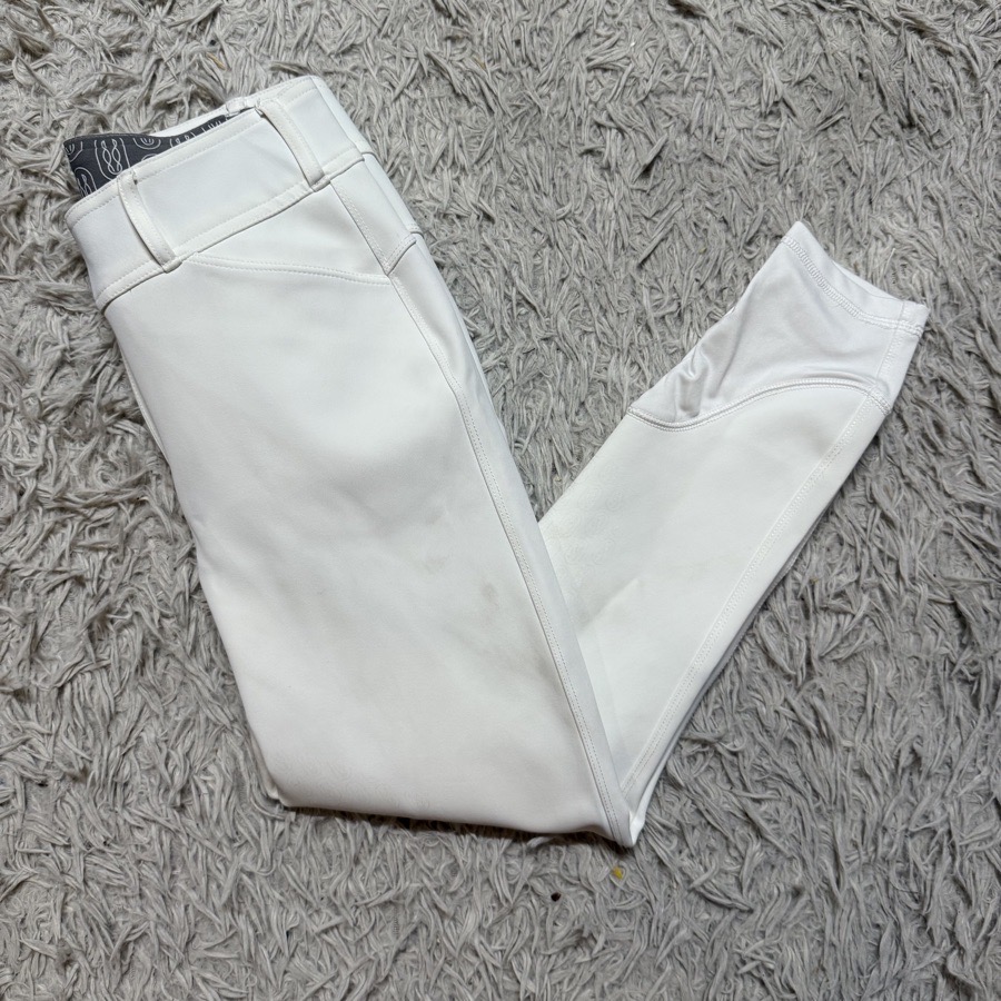 Women’s Size 26 White Weather Or Not Stay Dry Horseback Riding Breeches