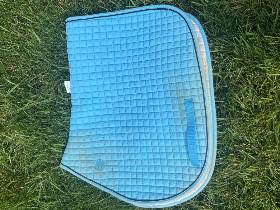 Blue pri saddle pad