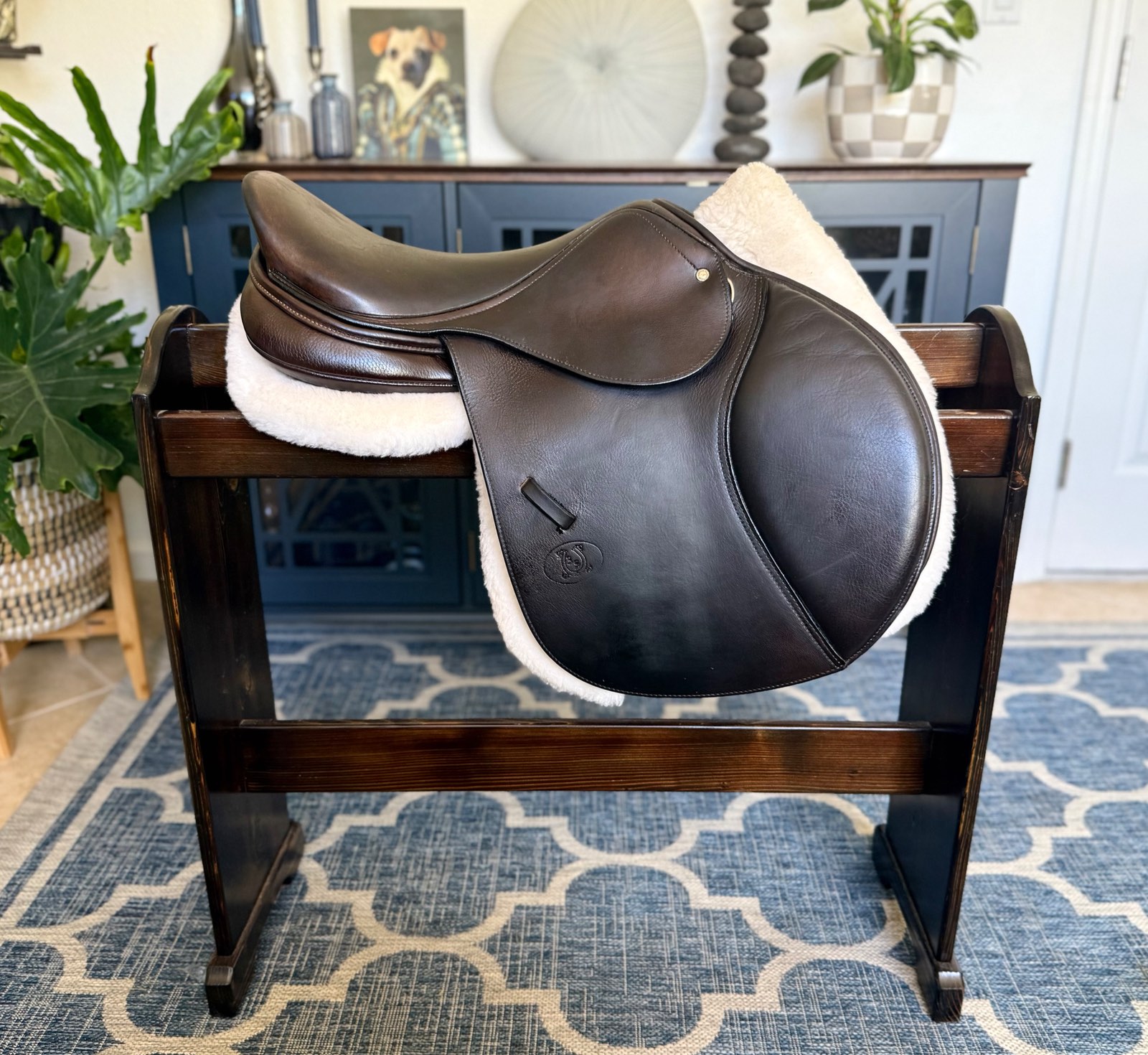 17" Schleese Pourvoir Medium Tree Close Contact Jumping Saddle
