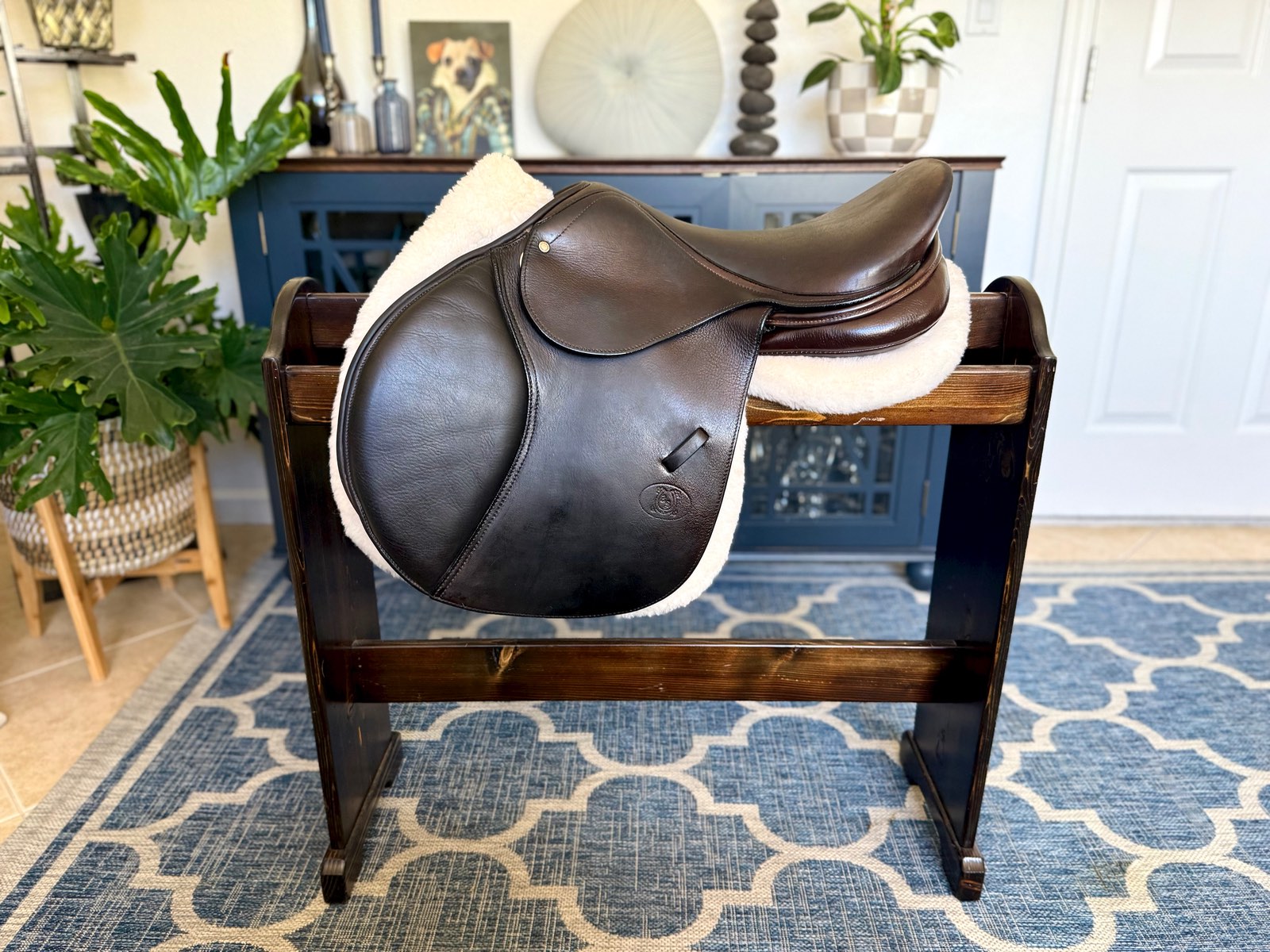 17" Schleese Pourvoir Medium Tree Close Contact Jumping Saddle