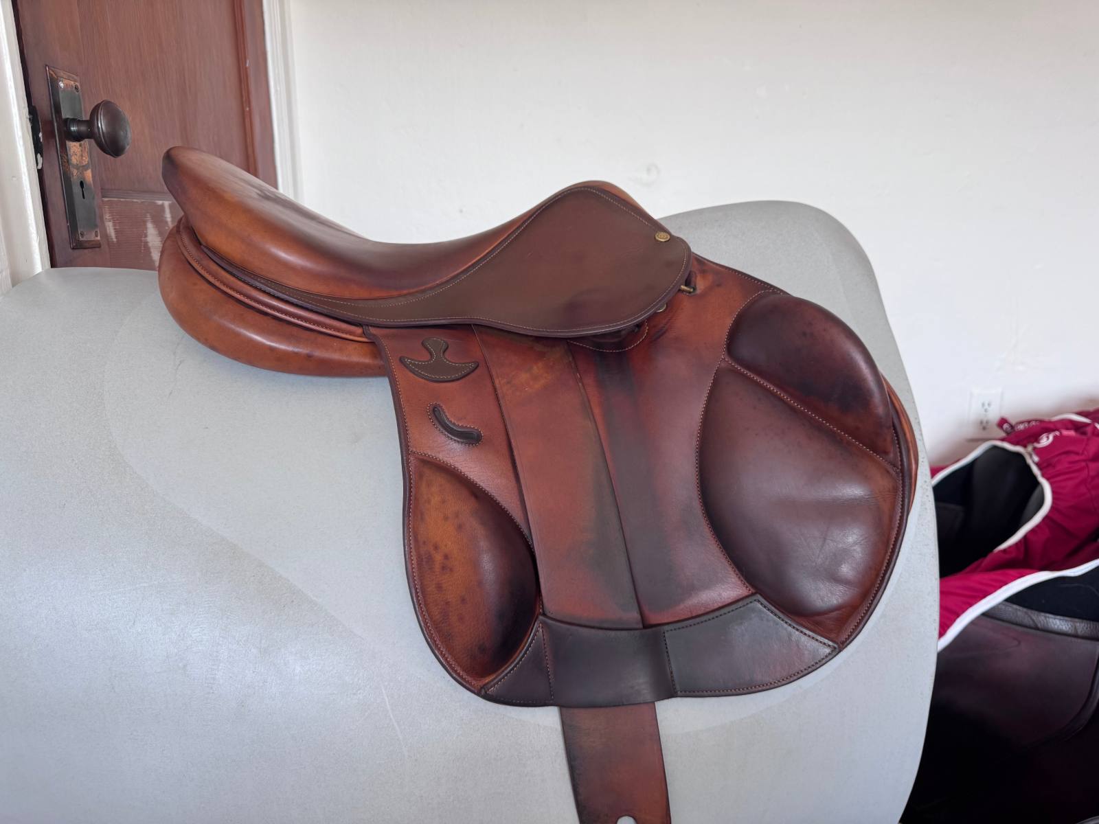 17.5" Bruno Delgrange Monoflap Saddle - Full Calf - WIDE - RARE!