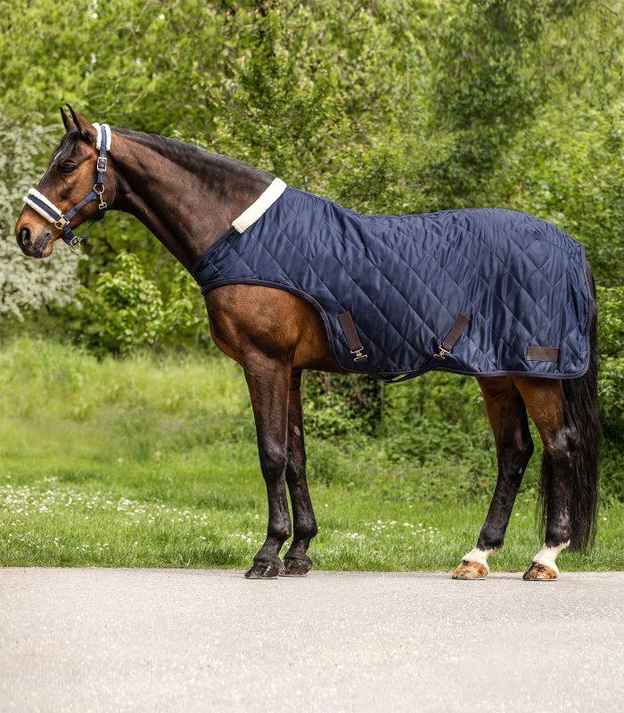 WALDHAUSEN Exclusive Horse Walker Rug/Sheet 50G - Fur Lined - 155cm Night Blue - NEW